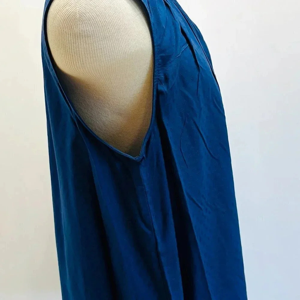 NWT CROFT&BARROW Women Sleeveless Pullover Keyhole Neckline Blue Shirt Size PXXL - Picture 5 of 13